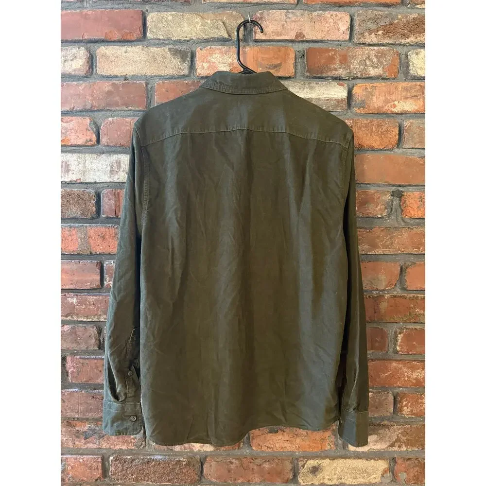 NWT Banana Republic Men's Corduroy Shirt Green Button Down